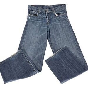 7 For All Mankind Jeans Men 34x30 Blue Austyn Relaxed Straight Denim Pants